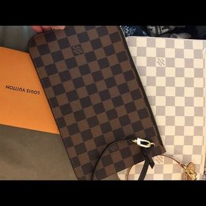 Louis Vuitton Neverfull Clutch - Damier Ebene Only